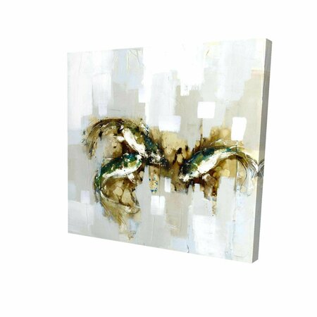 BEGIN HOME DECOR 16 x 16 in. Three Abstract Koi Fish-Print on Canvas 2080-1616-AN52